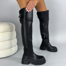 Čierne vysoké čižmy-323866-01