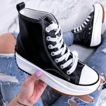 Čierne tenisky na platforme-235099-02