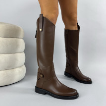 Hnedé vysoké čižmy-323698-04