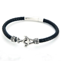 Pánsky kožený náramok kotva-272407-01