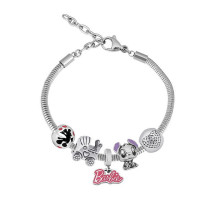 Oceľový náramok s príveskom Barbie-316279-013