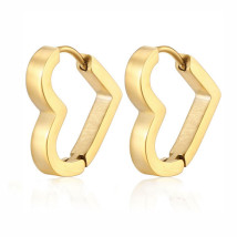 Dámske náušnice oceľové srdce-299226-07