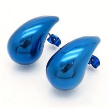 Oceľové náušnice slzy modré-299148-03