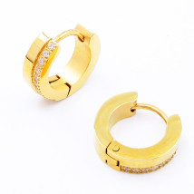 Kruhové náušnice pozlátené-324093-04