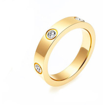 Oceľový prsteň pozlátený-324067-01