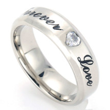 Oceľová obrúčka forever love-315752-07