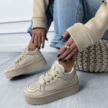 Béžové zateplené tenisky-323719-01