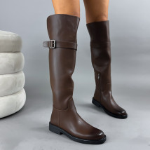 Hnedé vysoké čižmy-323360-01