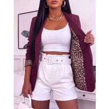 Bordové sako s leopardím vzorom-330526-01