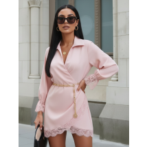 Ružové šaty s čipkou-326105-01