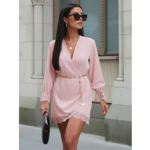 Ružové šaty s čipkou-326105-01