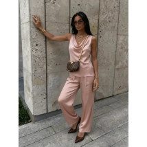 Ružový saténový komplet-327073-05