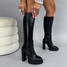 Čierne vysoké čižmy-323838-05