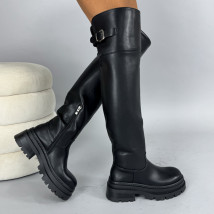Čierne vysoké čižmy-323866-01