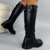 Čierne vysoké čižmy-323858-06