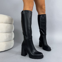 Čierne vysoké čižmy-323845-01
