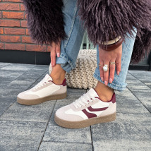 Béžovo-vínové tenisky-324305-01