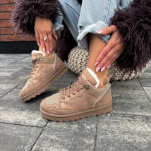 Hnedé zateplené tenisky-324435-09