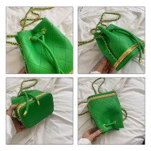 Zelená prešívaná kabelka-271174-05