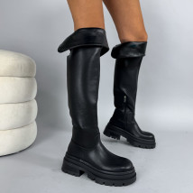 Čierne vysoké čižmy-323866-01