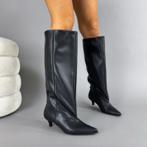 Čierne vysoké čižmy-323628-019