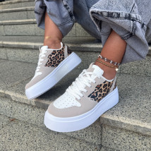 Biele tenisky s leopardím vzorom-320425-01