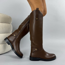 Hnedé vysoké čižmy-323698-04