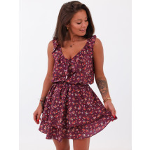 Bordové kvetované šaty-246369-06