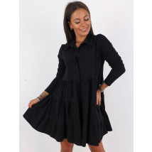 Čierne bavlnené šaty-220143-04