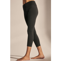 Tmavosivé vrúbkované legíny-261654-08