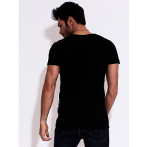 Čierne bavlnené tričko-243969-03