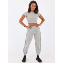 Sivé teplákové nohavice-232950-011
