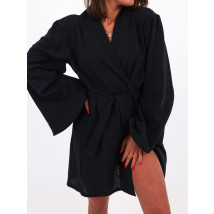 Čierne mušelínové plážové šaty-246818-07