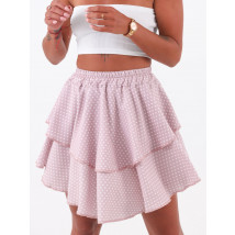 Ružová bodkovaná sukňa-243116-04