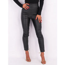 Čierne koženkové nohavice-257951-02