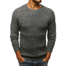 Pánsky sivý striekaný sveter-166607-01