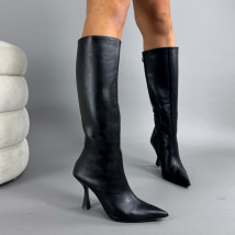 Čierne vysoké čižmy-323415-04