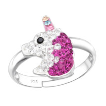 Strieborný prsteň jednočožec-313579-01