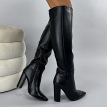 Čierne vysoké čižmy-323705-02