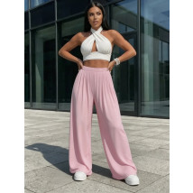 Svetloružové široké nohavice-317948-07