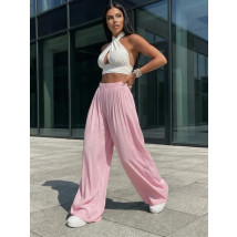 Svetloružové široké nohavice-317948-07