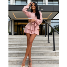 Ružové volánové šaty-325728-027