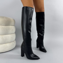 Čierne vysoké čižmy-323705-02