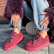 Vínové zateplené tenisky-324105-010