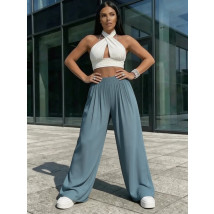 Tmavosivé široké nohavice-317951-07