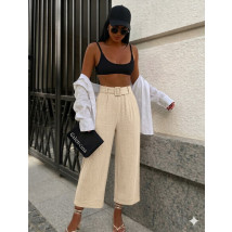 Smotanové mušelínové nohavice-326320-02