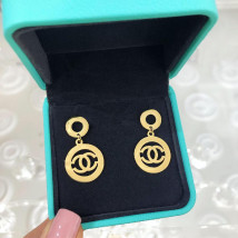 Dámske pozlátené oceľové náušnice-244513-03