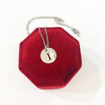 Dámsky oceľový náhrdelník s písmenkom-249450-04
