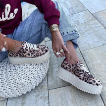 Hnedé tenisky s leopardím vzorom-315930-07