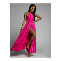 Ružové dlhé saténové šaty-268197-06